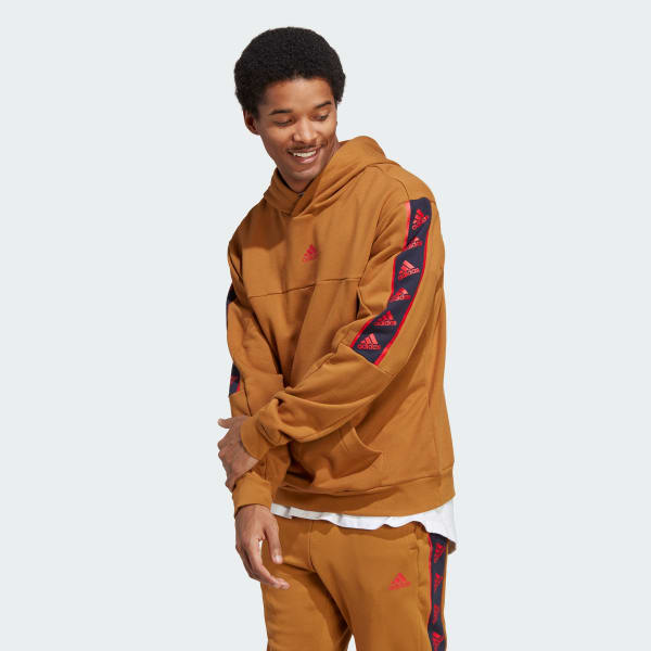 Brązowy Brandlove Hoodie