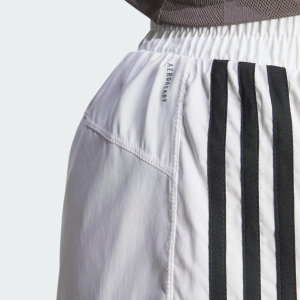 Adidas Originals Adidas Women's Elevated Woven Pacer Running Shorts In  Alumina/white