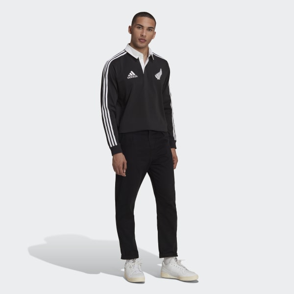 Svart All Blacks Rugby Heritage Poloskjorte TW056