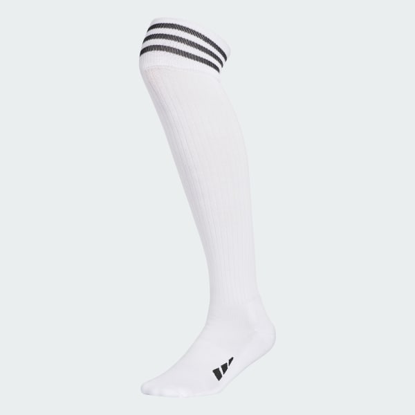 Putih Kaus Kaki Knee-High 3-Stripes