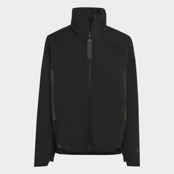 Adidas rain jacket black clearance