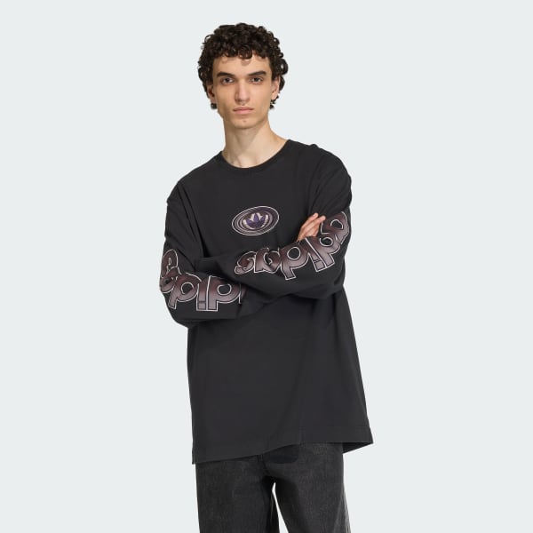 Zwart 90s ALTERNATIVE SPORT ARCHIVE GRAPHIC LONGSLEEVE