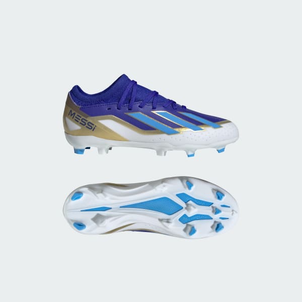 adidas X Crazyfast Messi League Firm Ground Boots Blue adidas UK