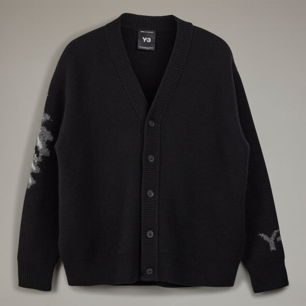 アディダス Y-3 GRAPHIC KNIT CARDIGAN - ブラック | アディダス ジャパン
