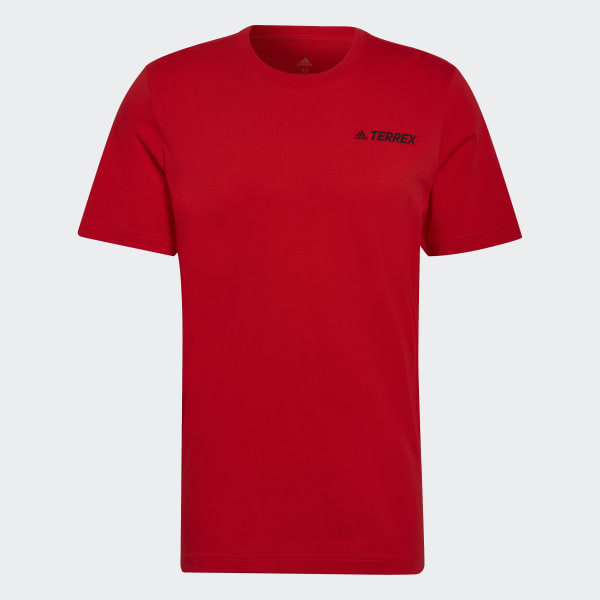 Vermelho T-shirt Mountain TERREX 29508