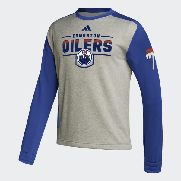 adidas Oilers Team Issue Crew Sweatshirt Grey adidas Canada