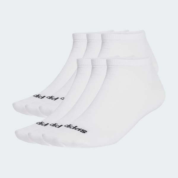 bílá Ponožky s odpružením Linear Crew Socks balení 6 párů