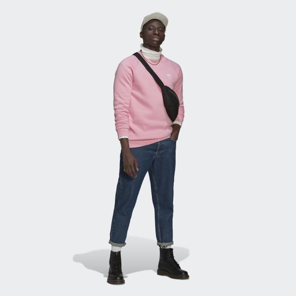 Pink Adicolor Essentials Trefoil Crewneck Sweatshirt JKZ50