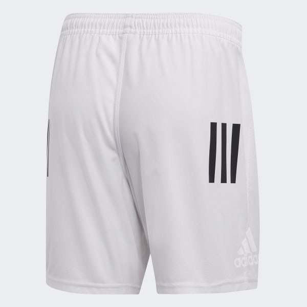 Weiss 3-Streifen Shorts