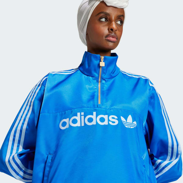 adidas Satin Windbreaker Blue adidas India