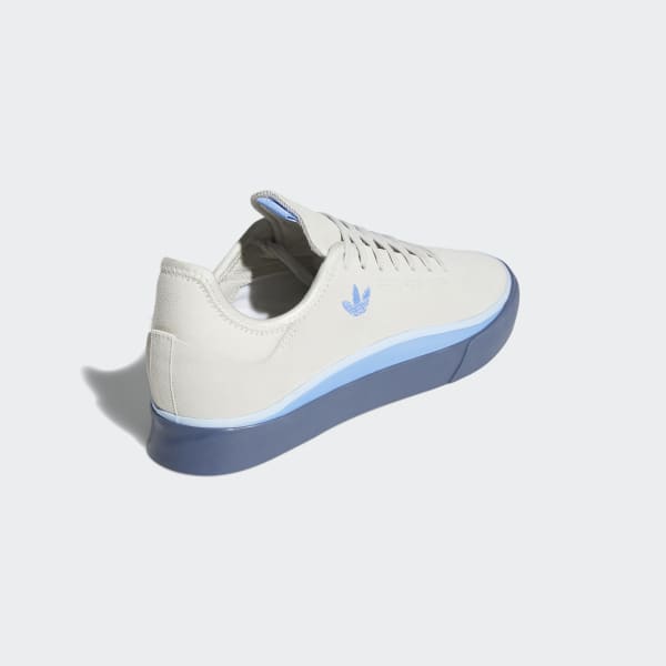 adidas originals sabalo trainers in white and blue