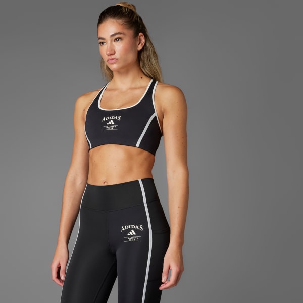 Μαύρο Powerimpact Medium-Support Heritage Bra