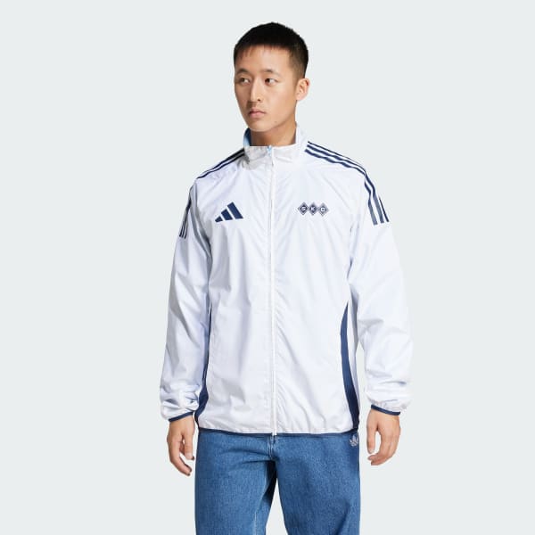 adidas Sporting Kansas City Reversible Anthem Jacket - Blue | Free
