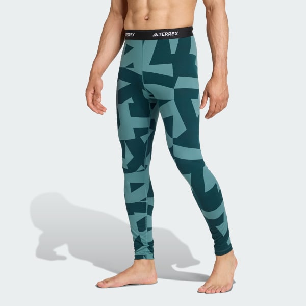Grun Multi Synthetic Base Layer Leggings