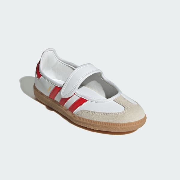 White Samba Jane Shoes Kids