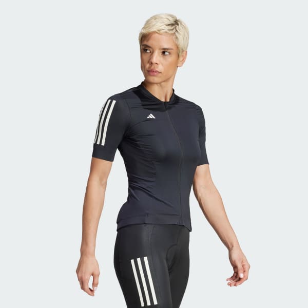 cerná Dres Tempo 3-Stripes Cycling