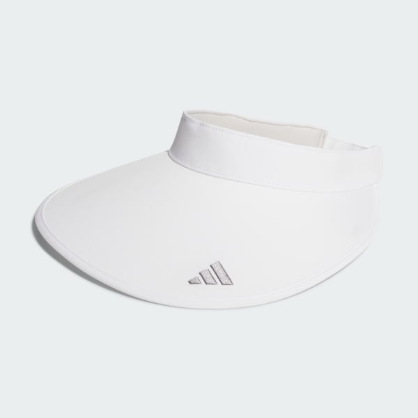 White Wide Brim Visor