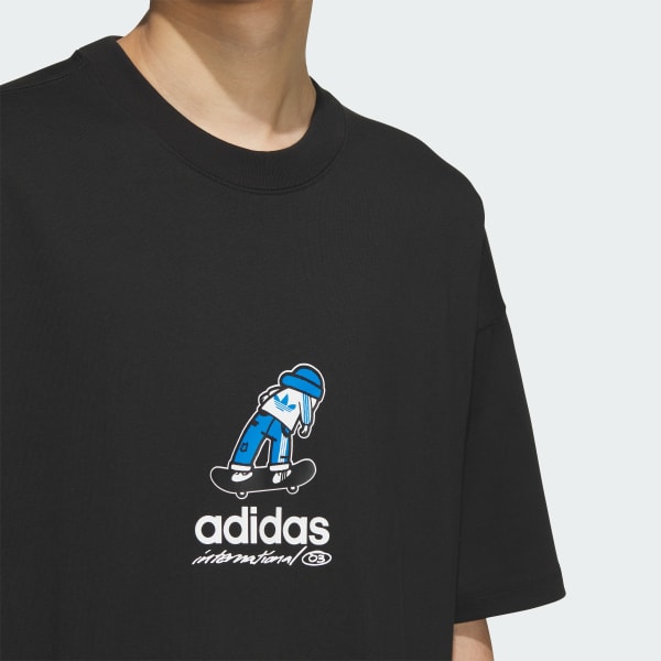 adidas City Skate Short Sleeve Tee - Black | adidas Philippines