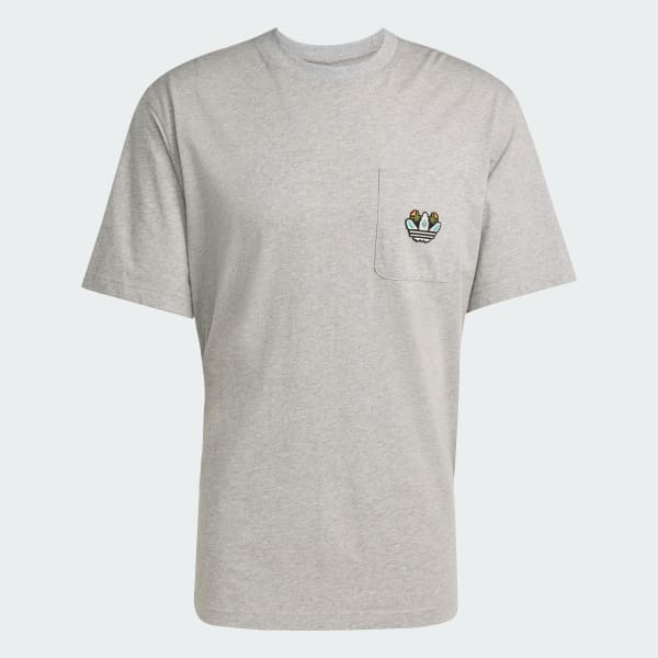 Grey Monogram Loose Tee