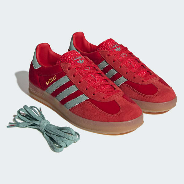 Adidas originals mens gazelle indoor trainers nomad red/white online