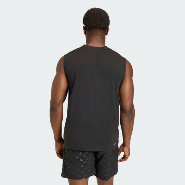 Negro Remera sin Mangas Workout Essentials Feelready
