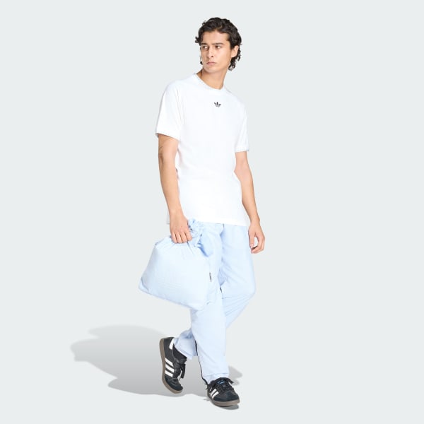 White CHEST STRIPES ENGINEERED COLLAR TEE