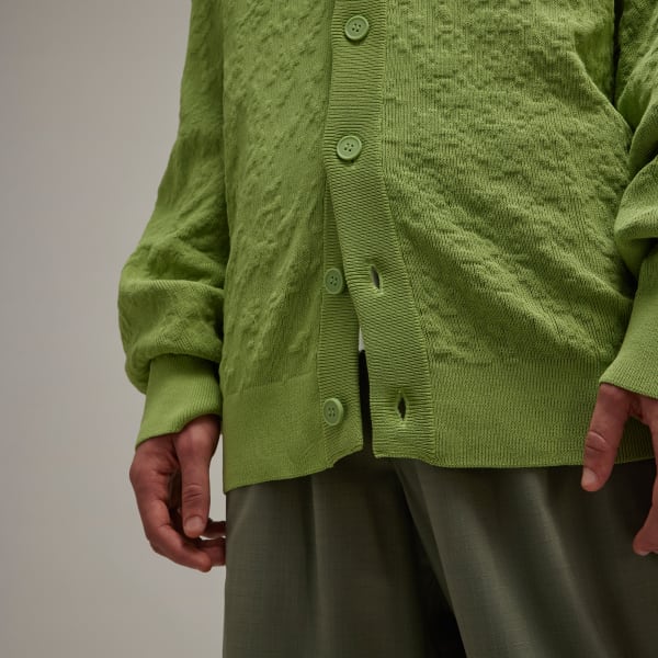 adidas Y-3 Knit Cardigan - Green | Free Shipping with adidas Y-3 Knit Cardigan - Green | Free Shipping with