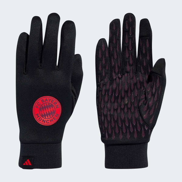 adidas FC Bayern Home Fieldplayer Gloves Black adidas UK