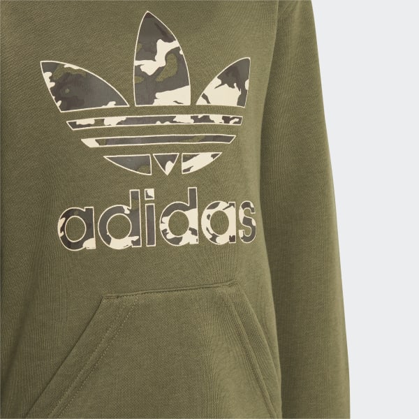 groen Camo Hoodie Setje
