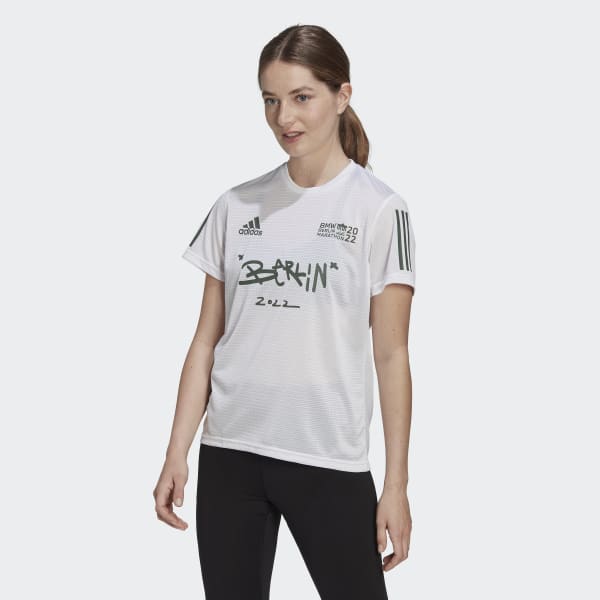 Hvit Berlin Marathon 2022 T-skjorte EBT40