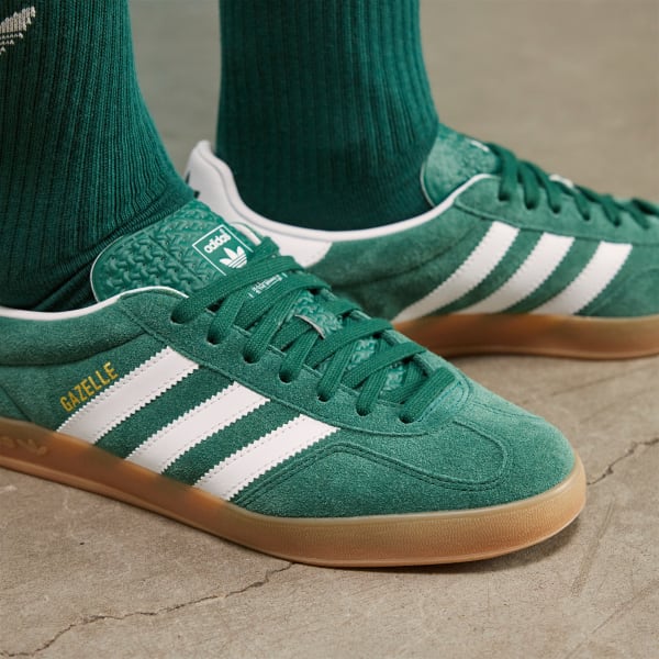 สีเขียว รองเท้าในร่ม Gazelle