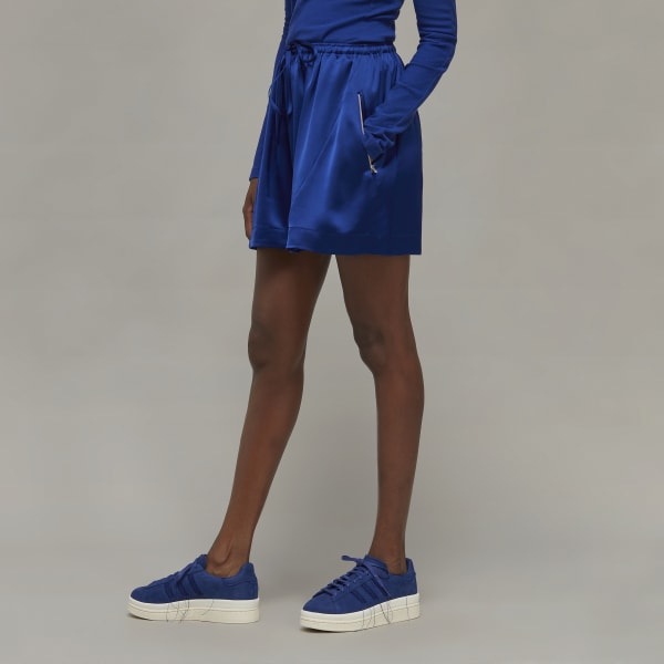 Blue Y-3 Tech Silk Shorts