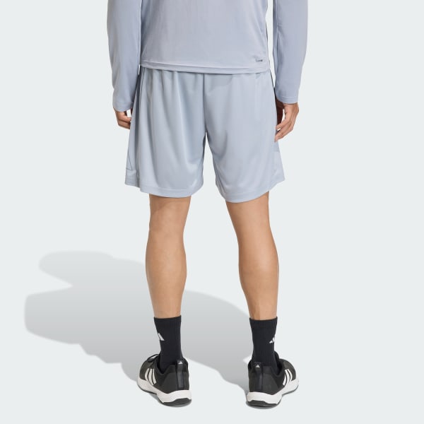 Grey WORKOUT ESSENTIALS BASE PIQUE BIG LOGO SHORTS