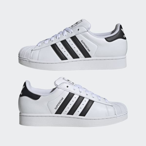 国内配送 adidas SUPER STAR II F.WHITE/F.WHITE/F.WHITE adidas Superstar II Shoes - White | Free Shipping with