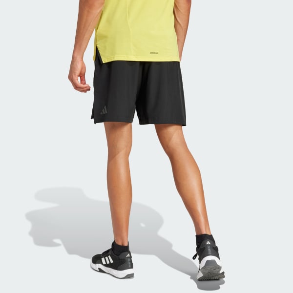 Black Designed-for-Training 3-Stripes Shorts