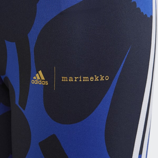 adidas Marimekko Primegreen AEROREADY Training 3-Stripes Floral Tights -  Grey, Kids' Training