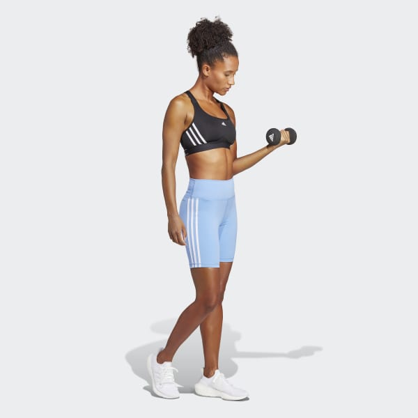 Bla Training Essentials 3-Stripes High-Waisted Short Leggings