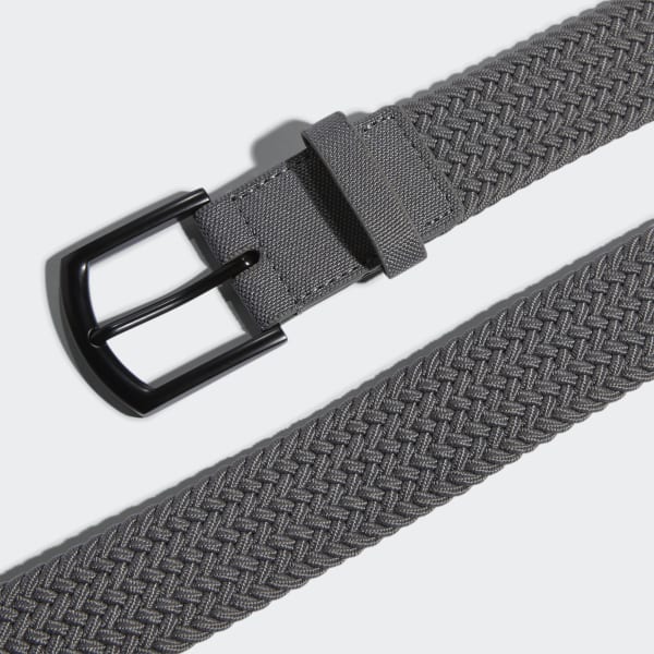 Grey Men's Braided Stretch Belt