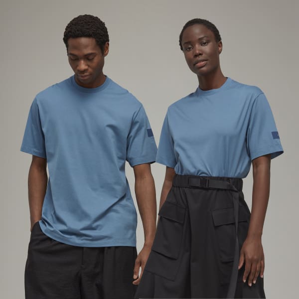 Y-3 Relaxed Short Sleeve Tee - Blue | Lifestyle | adidas US