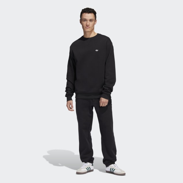 Μαύρο Heavyweight Shmoofoil Crewneck Sweater (Gender Neutral) W7425