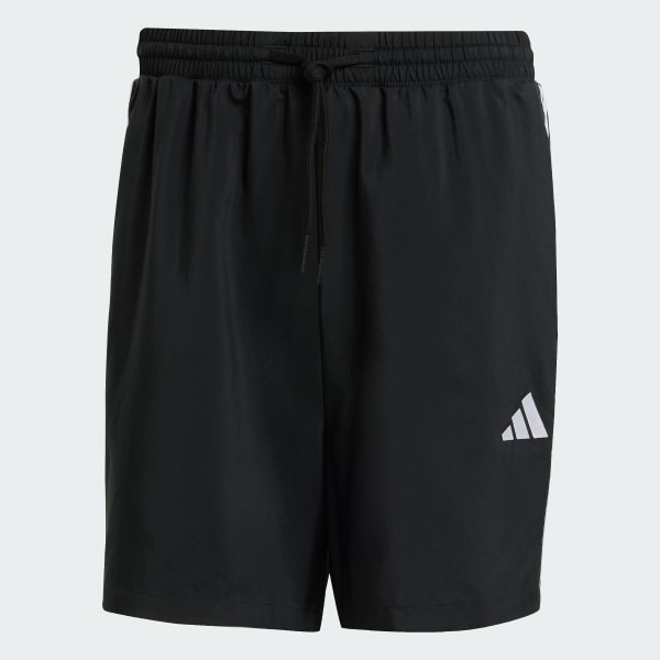 Schwarz Essentials 3-Streifen Chelsea Shorts