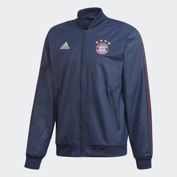 adidas FC Bayern Anthem Jacket - Blue 