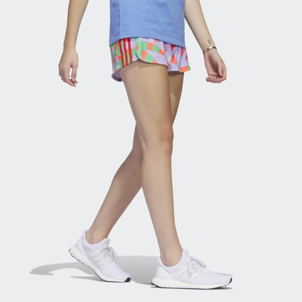 Violeta Shorts Tejidos adidas x FARM Rio Pacer 3 Tiras