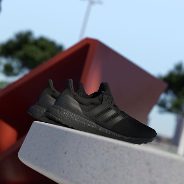 Ultra boost triple black on feet top