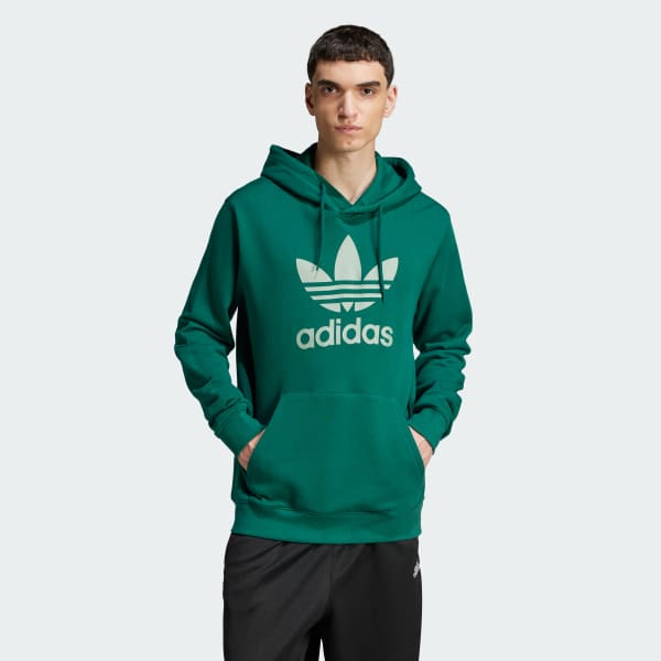 groen Adicolor Classics Trefoil Hoodie