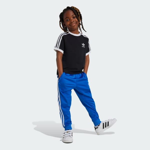 Black Adicolor Trefoil Tee Kids