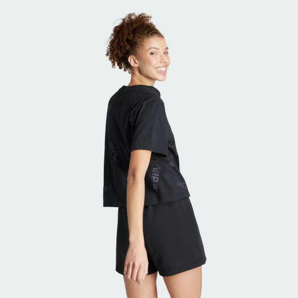 Svart Graphic T-Shirt