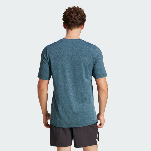adidas Train Essentials Structure Tee - Blue | Free Shipping