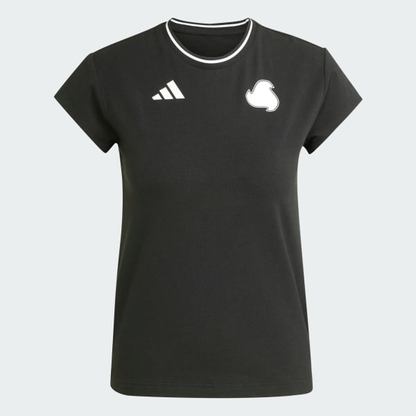 Black Tiro Cut 3-Stripes Cotton Baby Tee