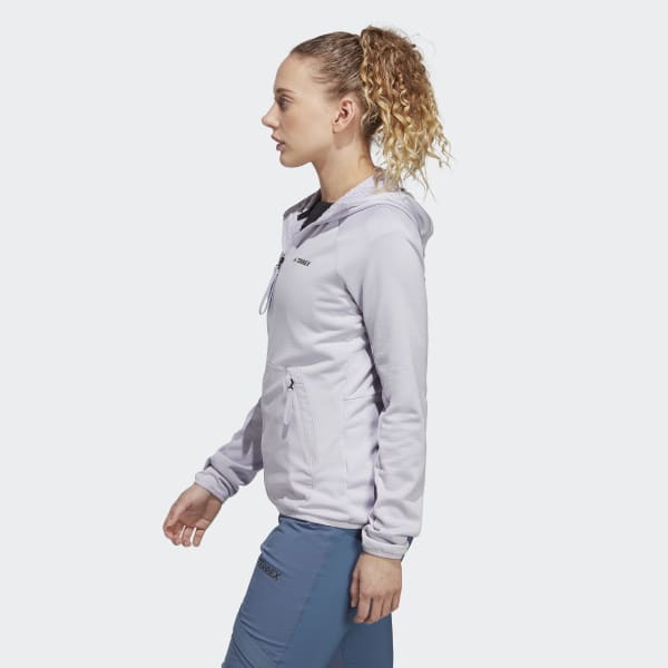 Lilla Terrex Tech Flooce Light Hooded vandrejakke